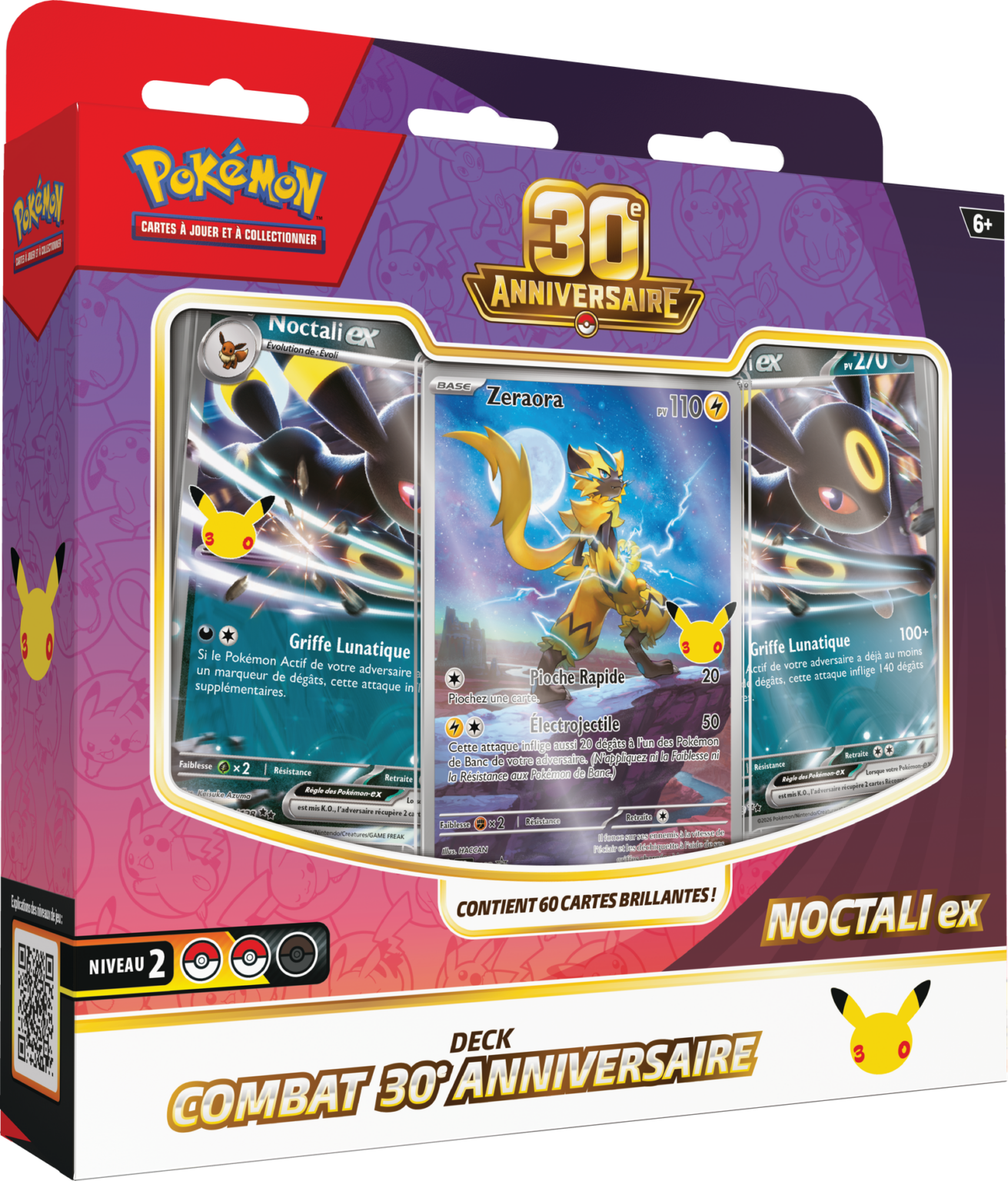 Deck Combat Pok&eacute;mon 30ᵉ Anniversaire &ndash; Noctali-ex (FR)