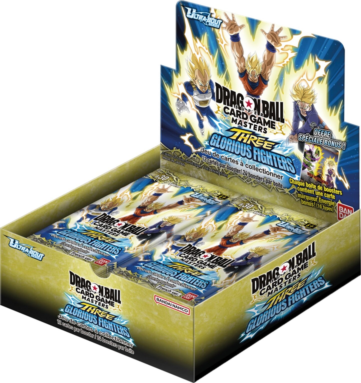 Dragon Ball Super Masters &ndash; Display 24 boosters Three Glorious Fighters B30 &ndash; FR