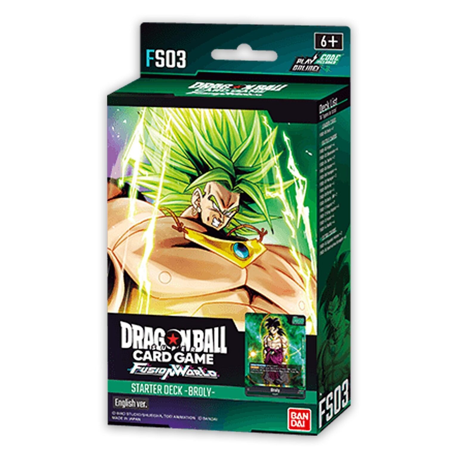 Dragon Ball Fusion World &ndash; Starter Deck Broly FS03 &ndash; EN