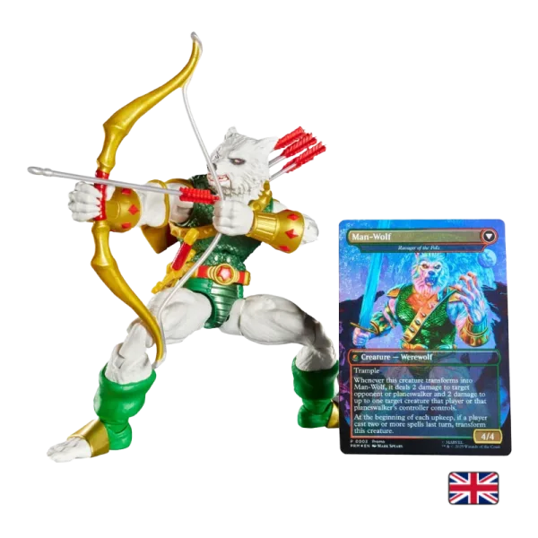 Figurine Marvel Legends Man-Wolf x Magic: The Gathering - Avec Carte Exclusive