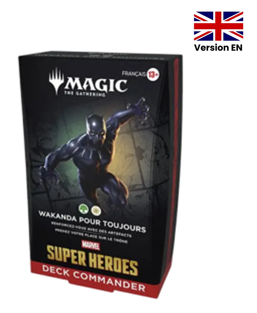 Deck Commander Magic Marvel Super Heroes &ndash; Wakanda pour toujours (EN)