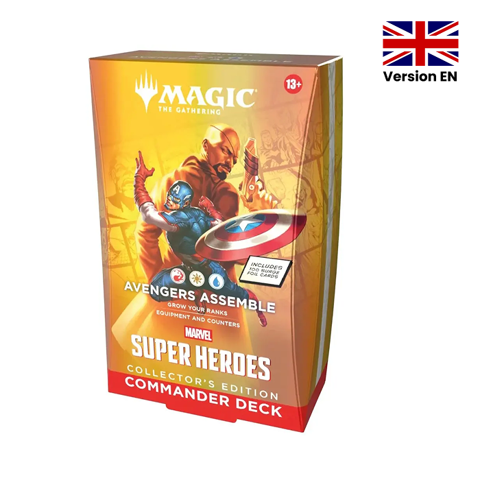 Deck Commander Magic &mdash; Collector's &ndash; Marvel Super Heroes &ndash; Vengeurs, rassemblement (Captain America) (EN)
