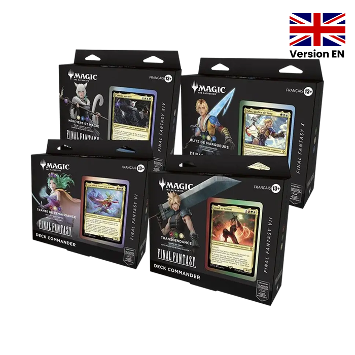 Lot de 4 Decks Commander - Final Fantasy (EN)