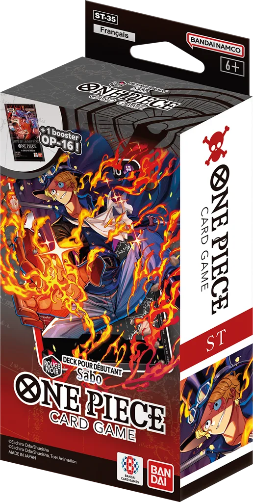 Starter Deck One Piece Card Game ST-35 Rouge/Noir Sabo (FR)