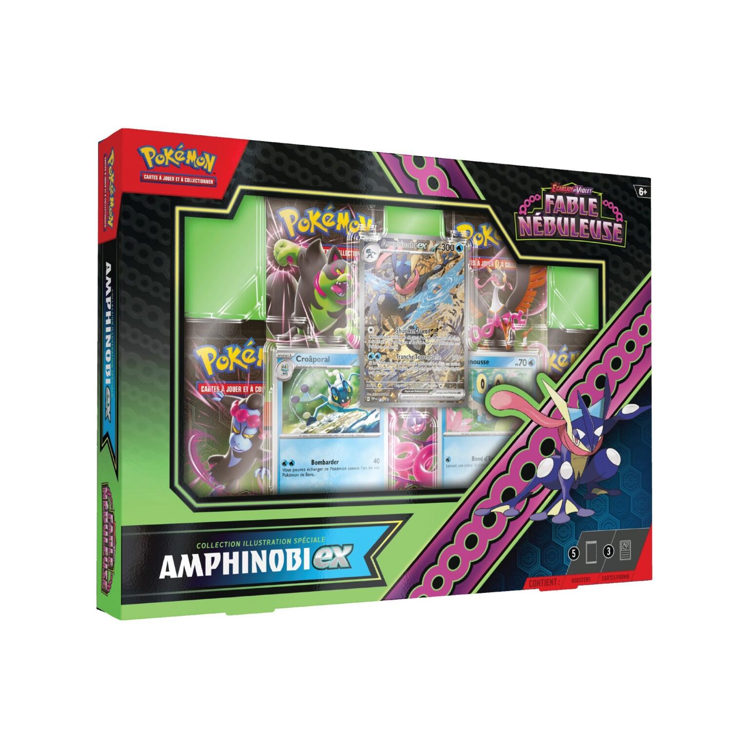 Coffret Collection Illustration Sp&eacute;ciale Pok&eacute;mon Fable N&eacute;buleuse EV6.5 Amphinobi-ex (FR)