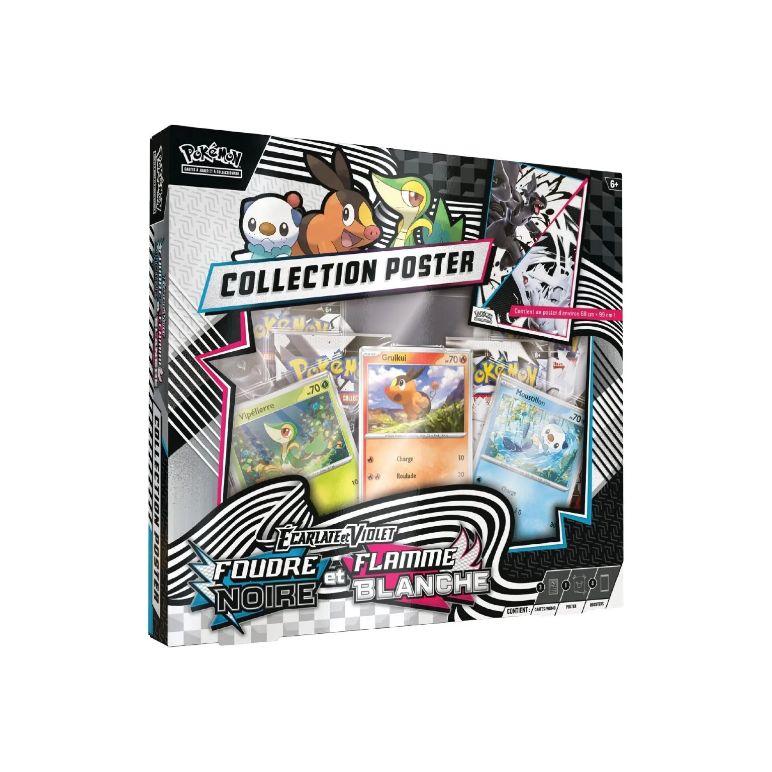 Coffret Collection Poster Unys Pok&eacute;mon Foudre Noire et Flamme Blanche EV10.5 (FR)
