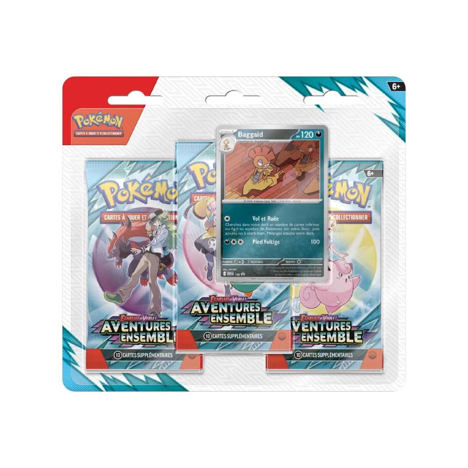 Tripack Pok&eacute;mon Aventures Ensemble EV9 Bagga&iuml;d (FR)