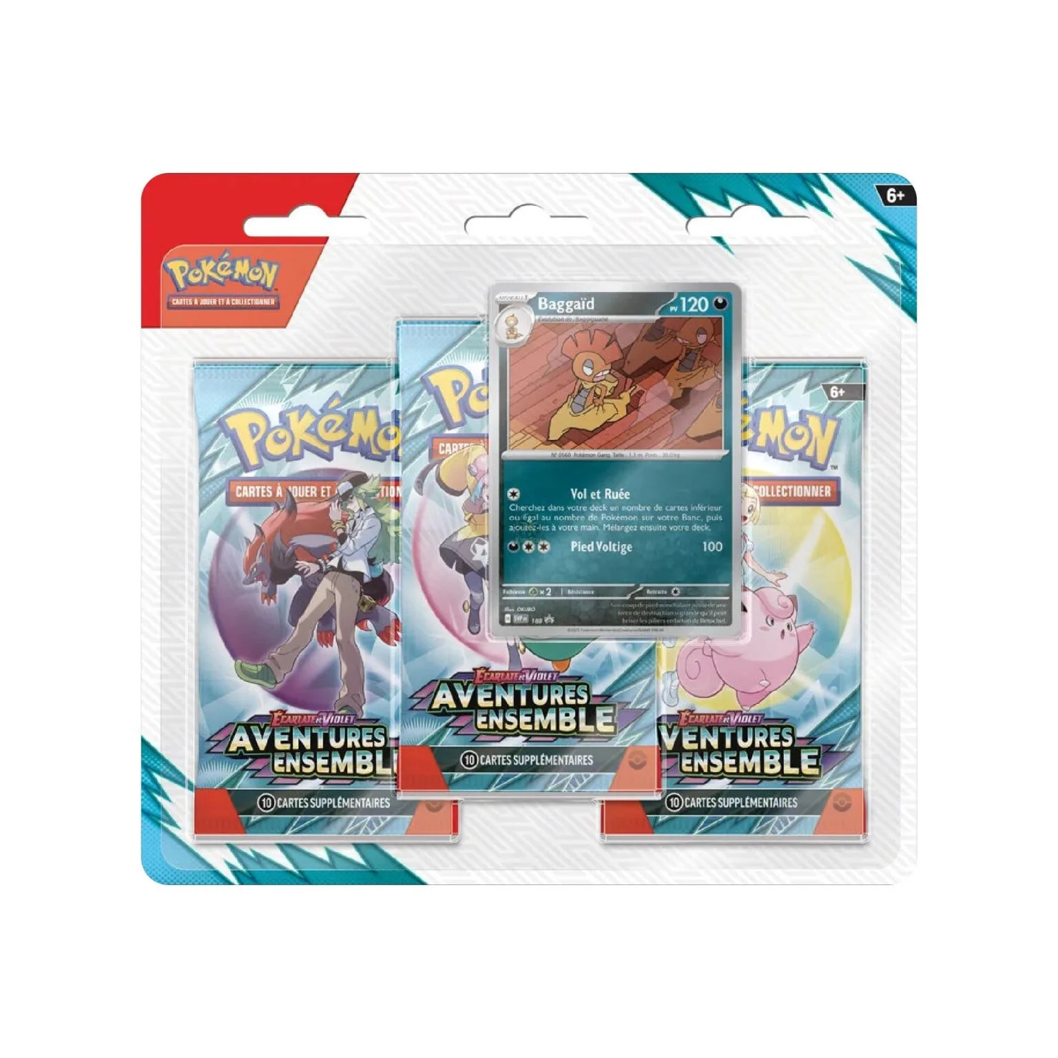 Tripack Pok&eacute;mon Aventures Ensemble EV9 Bagga&iuml;d (FR)