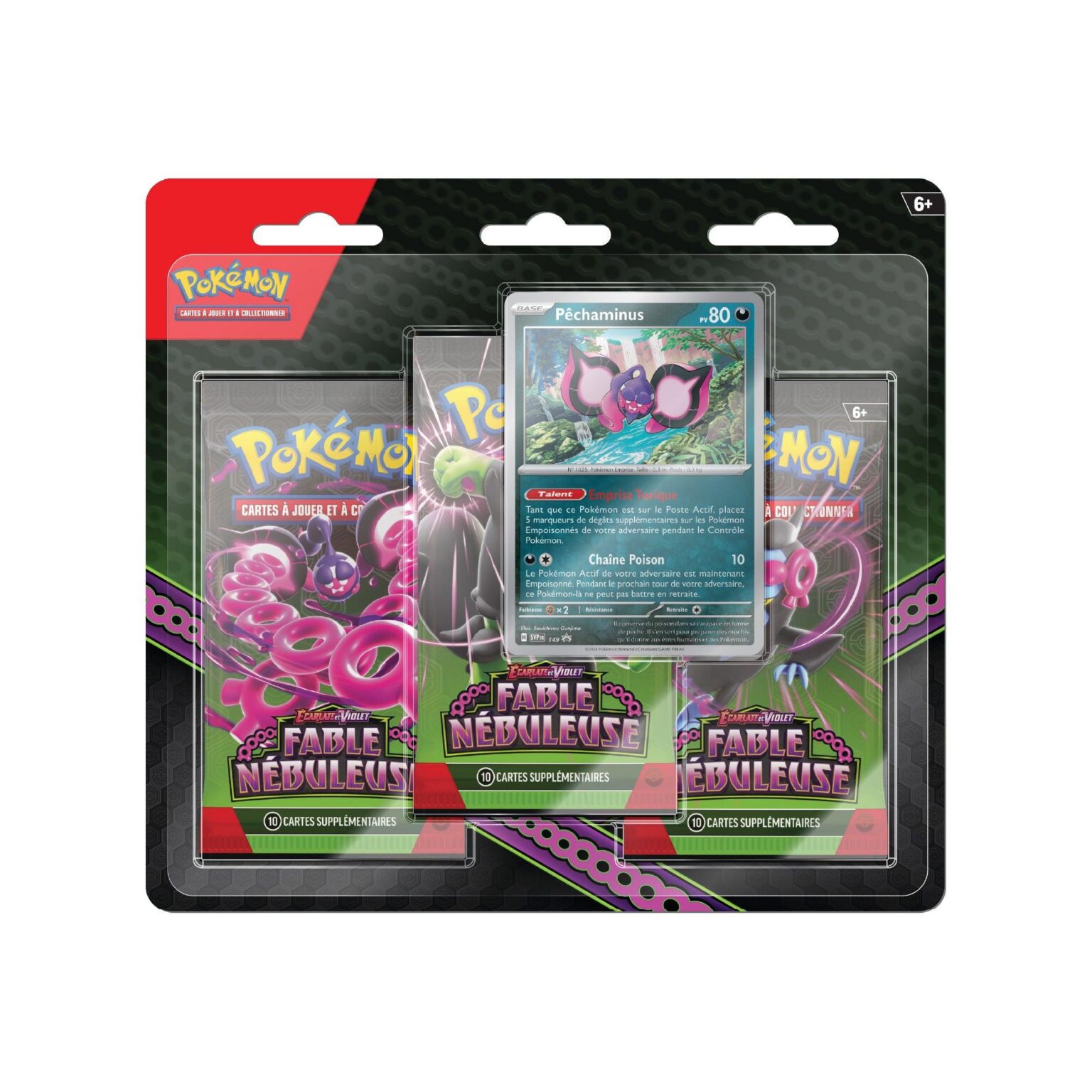 Tripack Pok&eacute;mon Fable N&eacute;buleuse EV6.5 P&ecirc;chaminus (FR)