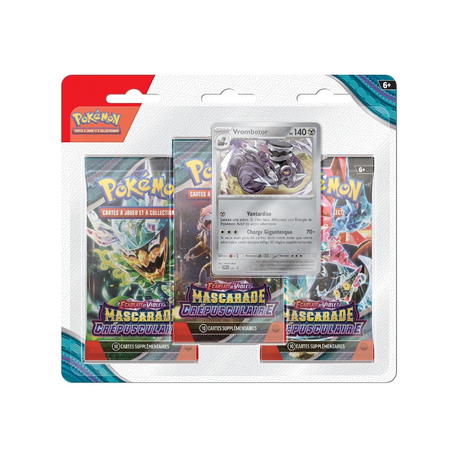 Tripack Pok&eacute;mon Mascarade Cr&eacute;pusculaire EV6 Vrombotor (FR)