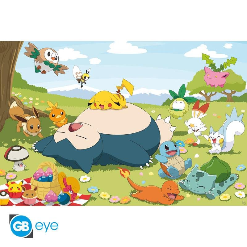 Pok&eacute;mon &mdash; Poster Journ&eacute;e pique-nique 91,5 &times; 61 cm