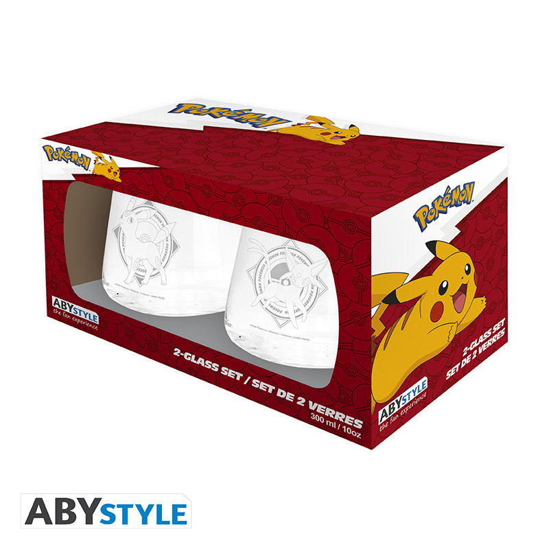 Pok&eacute;mon &mdash; Set de 2 verres Mentali & Noctali