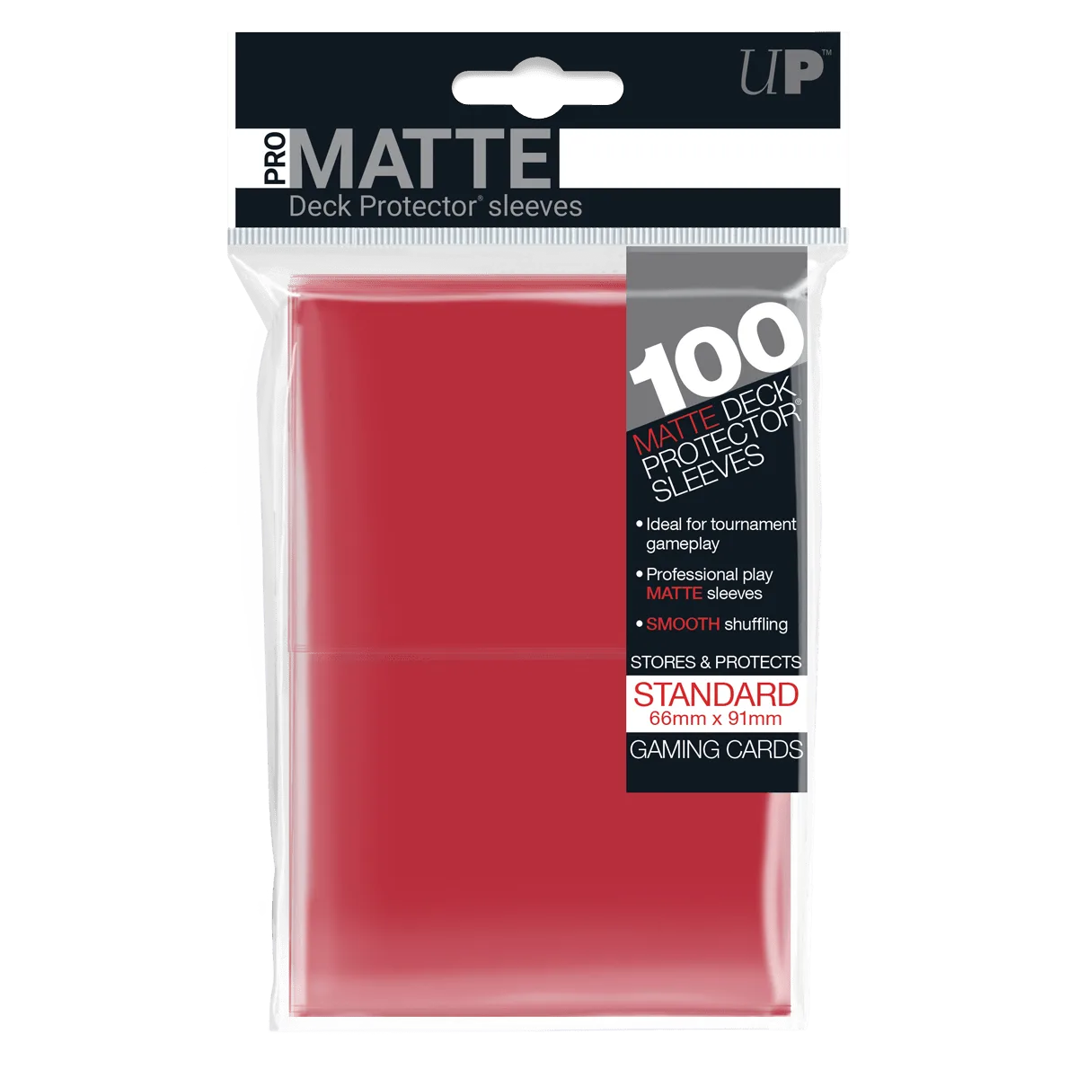 Prot&egrave;ge-cartes Ultra Pro Pro-Matte rouge x100 (taille standard)