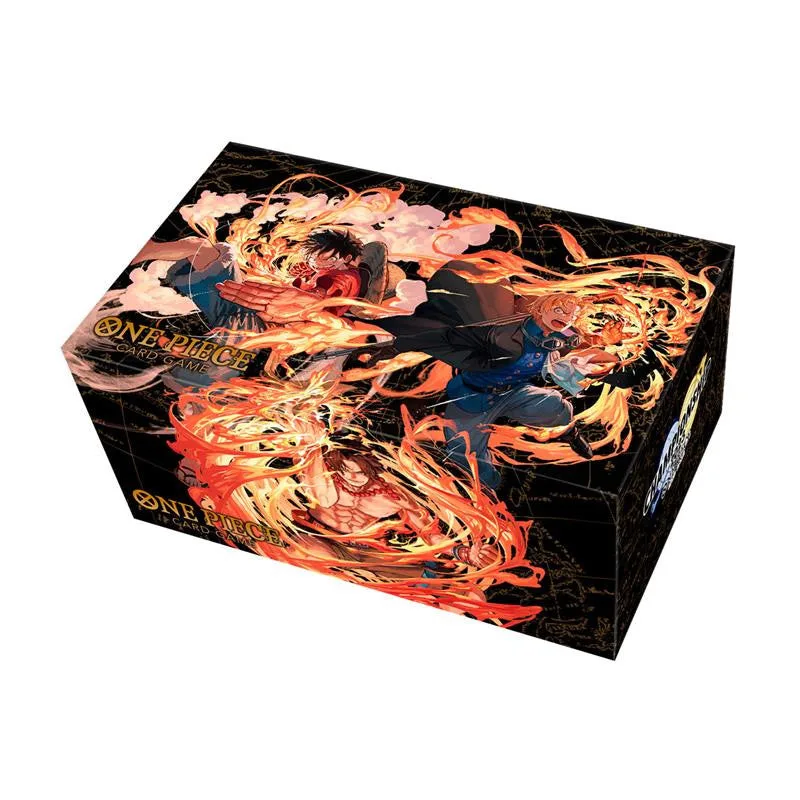 One Piece &ndash; Tapis de jeu et Deck Box Ace / Sabo / Luffy